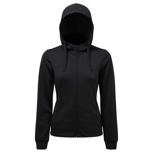TriDri Womens/Ladies Spun Dyed Hoodie / Black